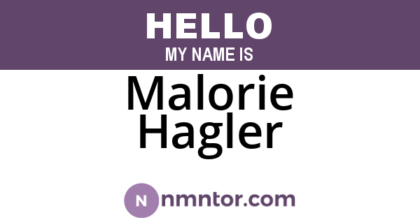 Malorie Hagler