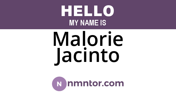 Malorie Jacinto
