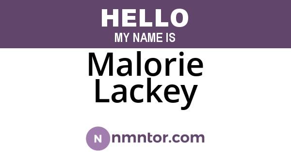 Malorie Lackey