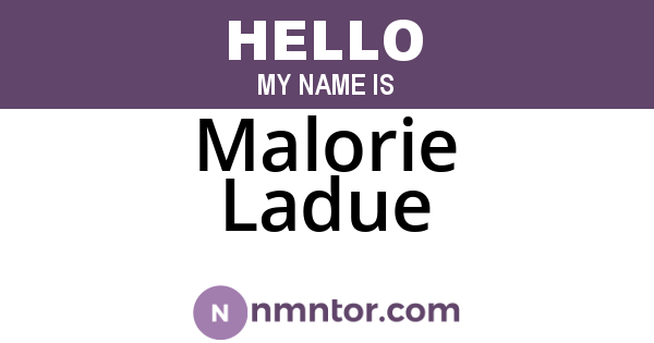 Malorie Ladue