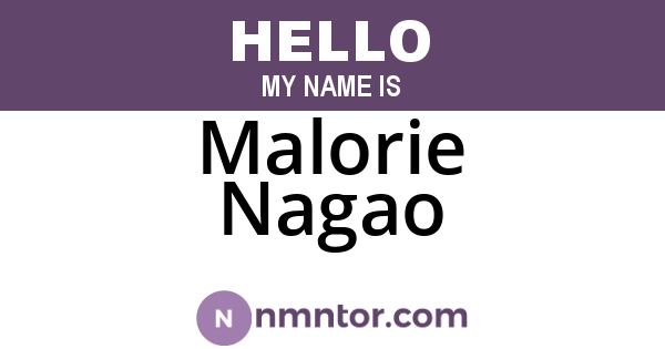 Malorie Nagao