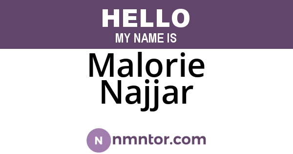 Malorie Najjar