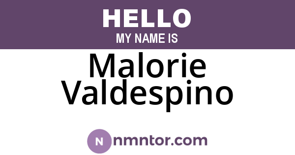 Malorie Valdespino
