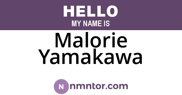 Malorie Yamakawa