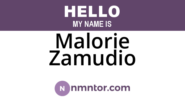 Malorie Zamudio