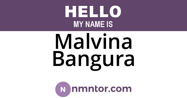 Malvina Bangura