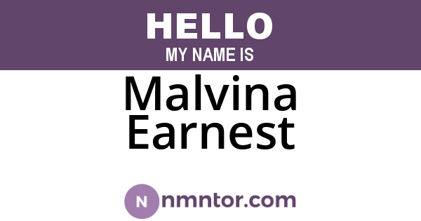 Malvina Earnest