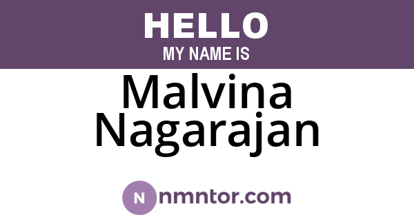 Malvina Nagarajan