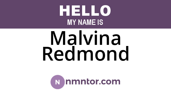 Malvina Redmond