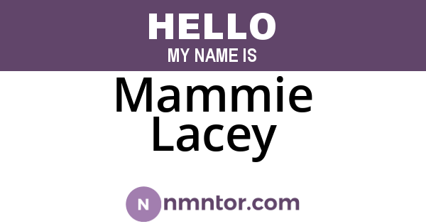 Mammie Lacey
