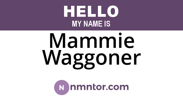 Mammie Waggoner