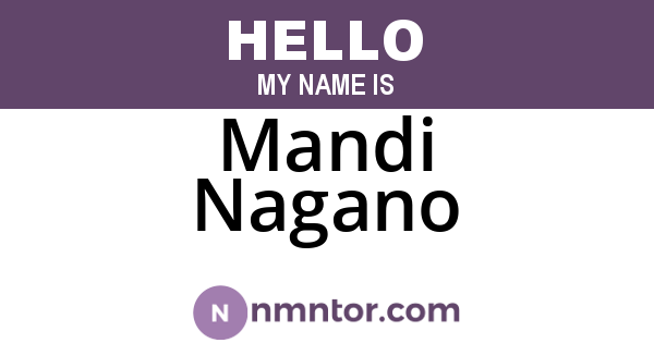 Mandi Nagano