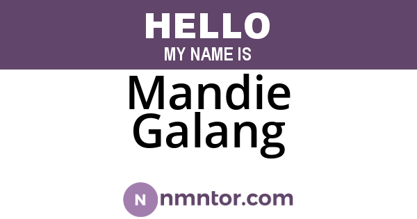 Mandie Galang