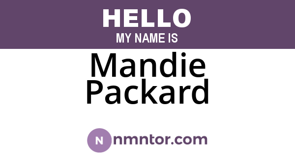 Mandie Packard