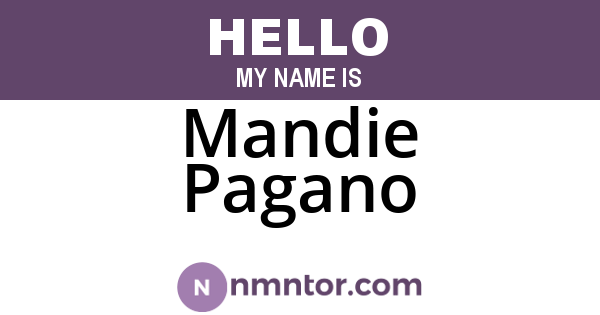 Mandie Pagano