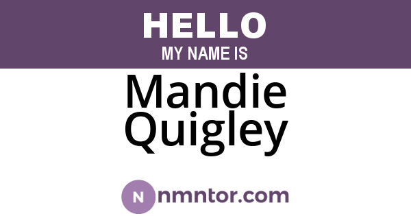 Mandie Quigley