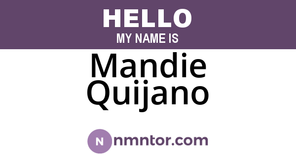 Mandie Quijano