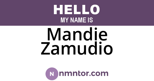 Mandie Zamudio