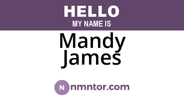 Mandy James