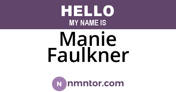 Manie Faulkner