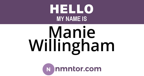 Manie Willingham