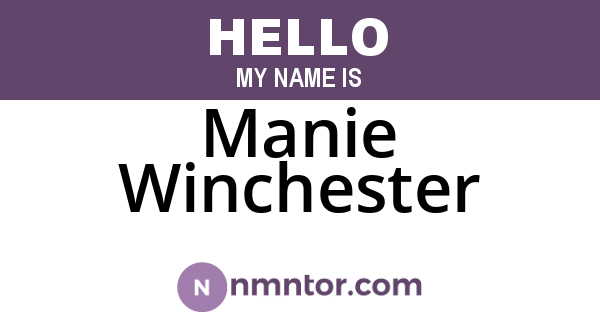 Manie Winchester