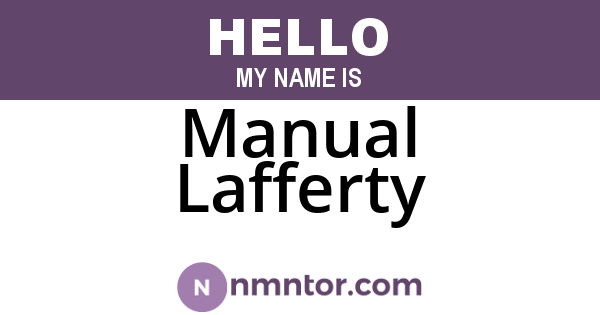 Manual Lafferty