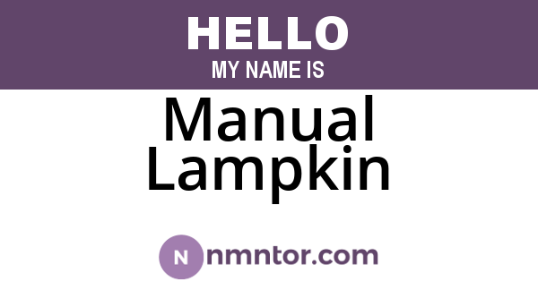 Manual Lampkin