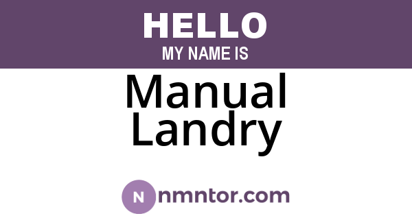 Manual Landry