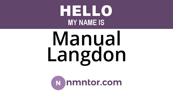 Manual Langdon