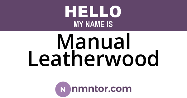 Manual Leatherwood