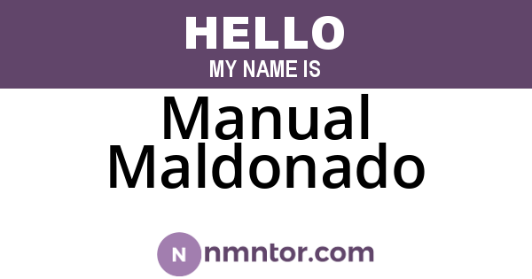 Manual Maldonado