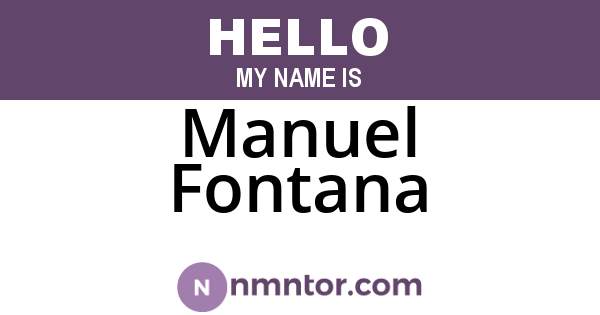 Manuel Fontana