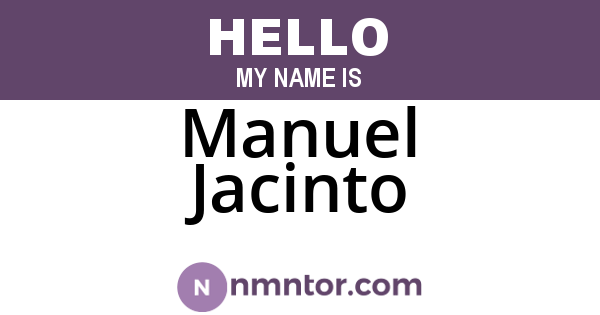 Manuel Jacinto