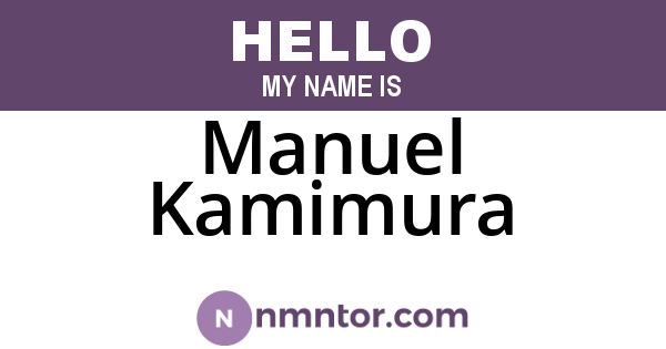 Manuel Kamimura