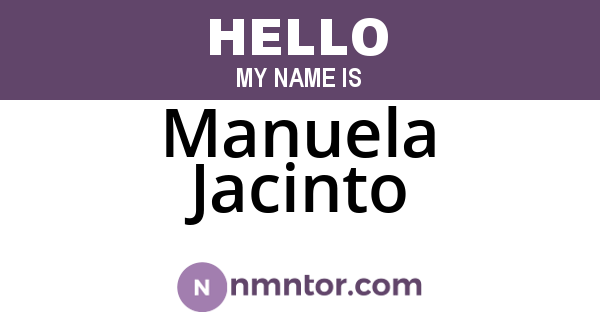 Manuela Jacinto