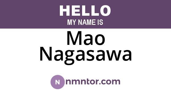 Mao Nagasawa