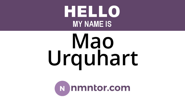 Mao Urquhart