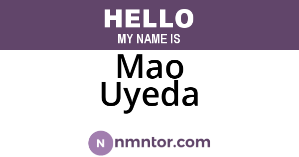 Mao Uyeda