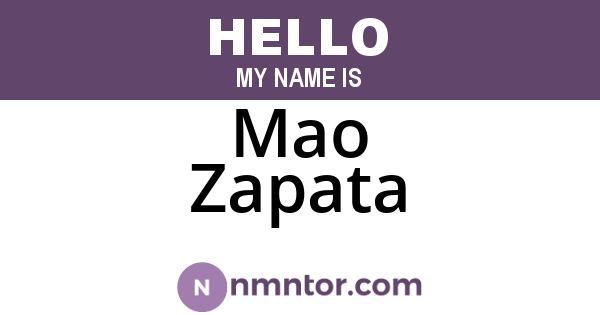 Mao Zapata