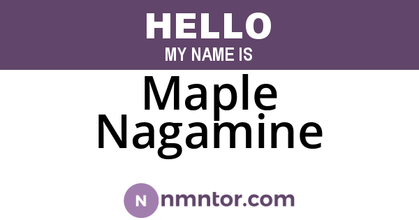 Maple Nagamine