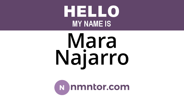 Mara Najarro