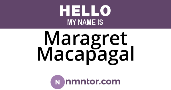 Maragret Macapagal