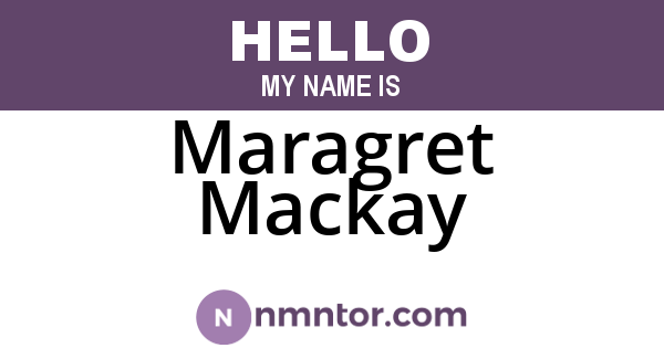 Maragret Mackay