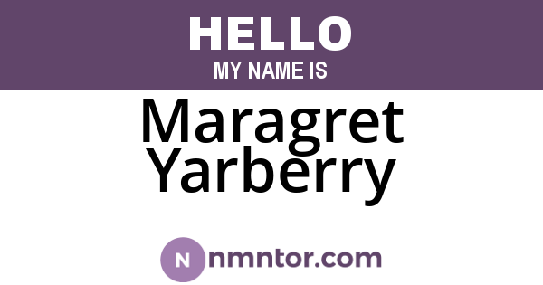 Maragret Yarberry