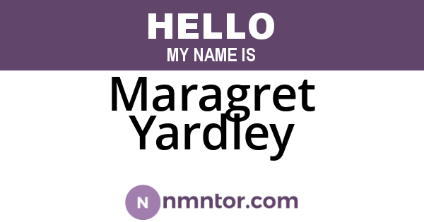 Maragret Yardley