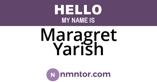 Maragret Yarish