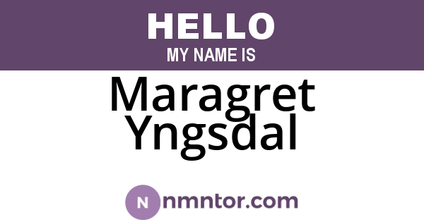 Maragret Yngsdal