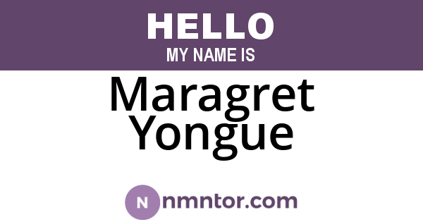 Maragret Yongue
