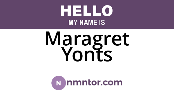Maragret Yonts
